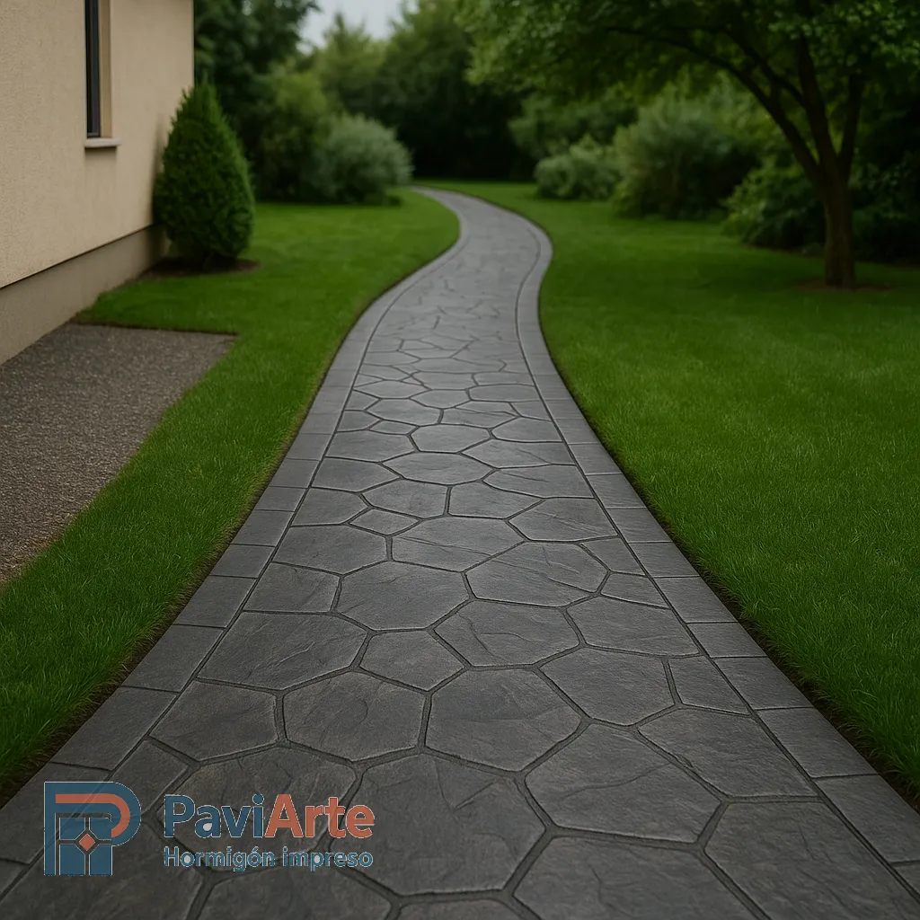 Camino efecto piedra — Después